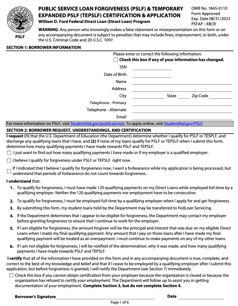 How To Upload PSLF Form